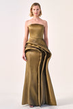 Strapless Sculptural Gown