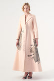 Applicated Long Jacket Dress