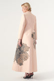 Applicated Long Jacket Dress