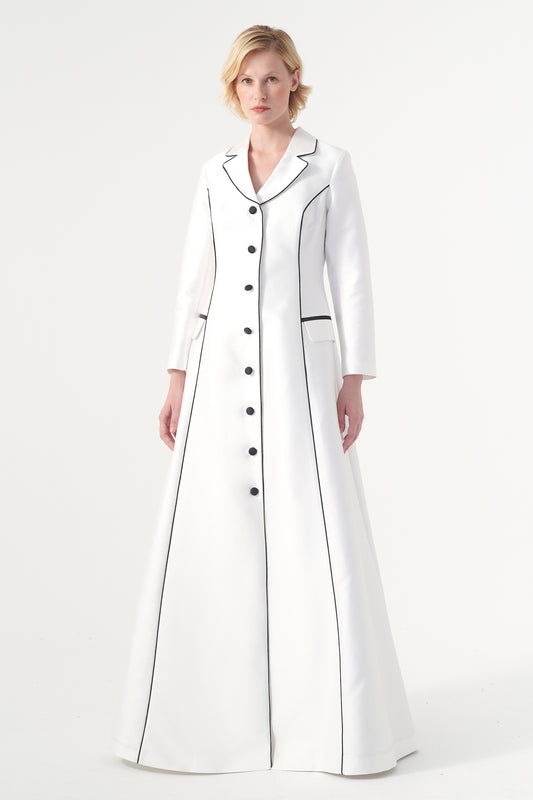 Piping Detailed Mikado Coat