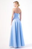 Elegant Strapless Evening Gown