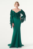 Laser Cut Fringe Detailed Long Dress