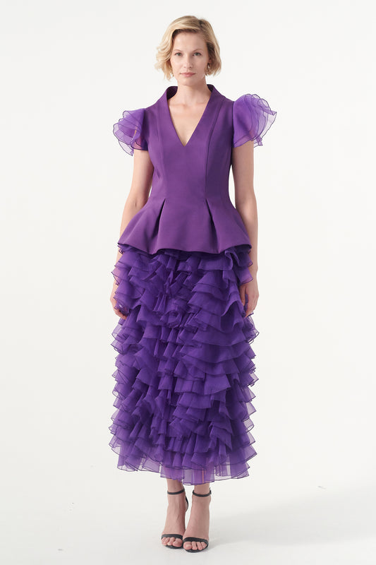 Ruffled Organza Dress