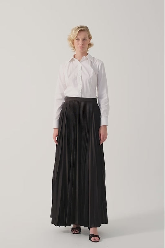 Plisse A-line Skirt