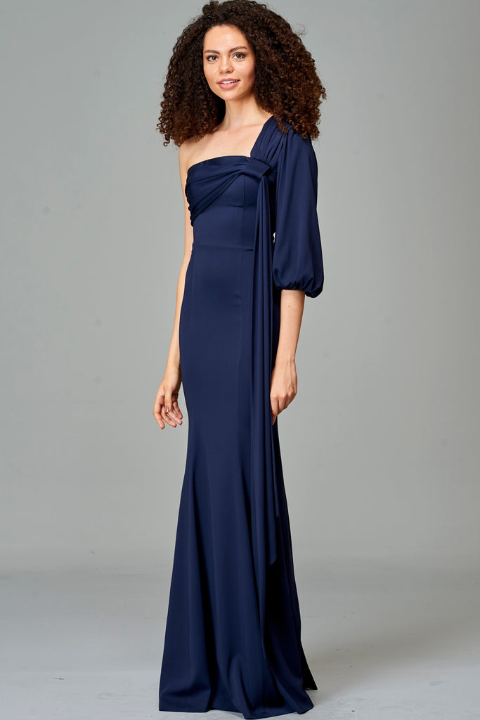 Draped Neckline Detailed Dress – John Paul Ataker